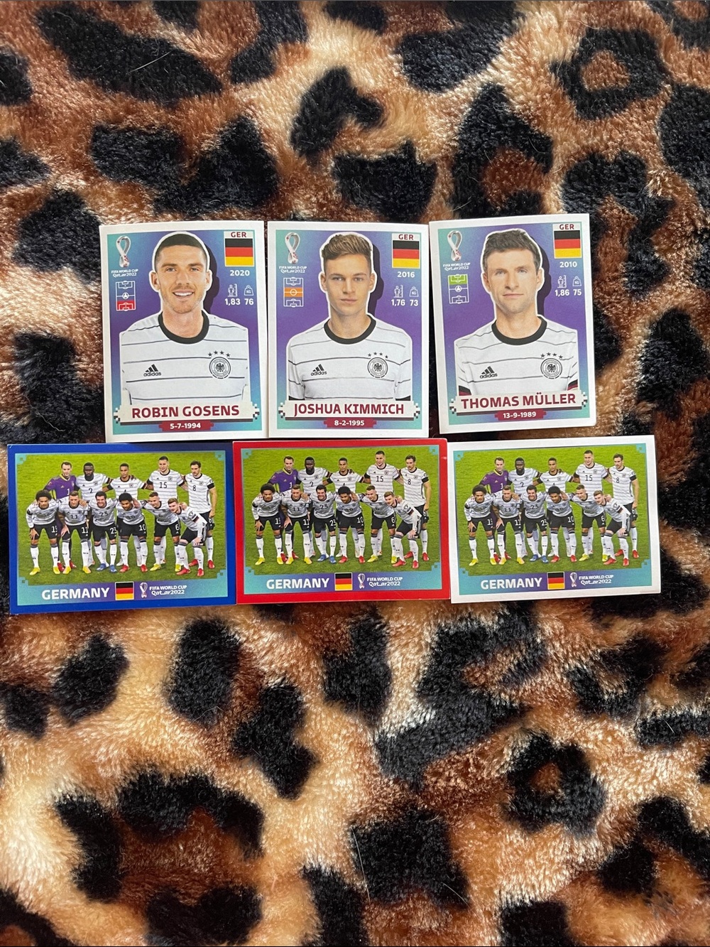 Panini FIFA Germany National Team Sticker Set - White, Black, Green. Quatar 2022